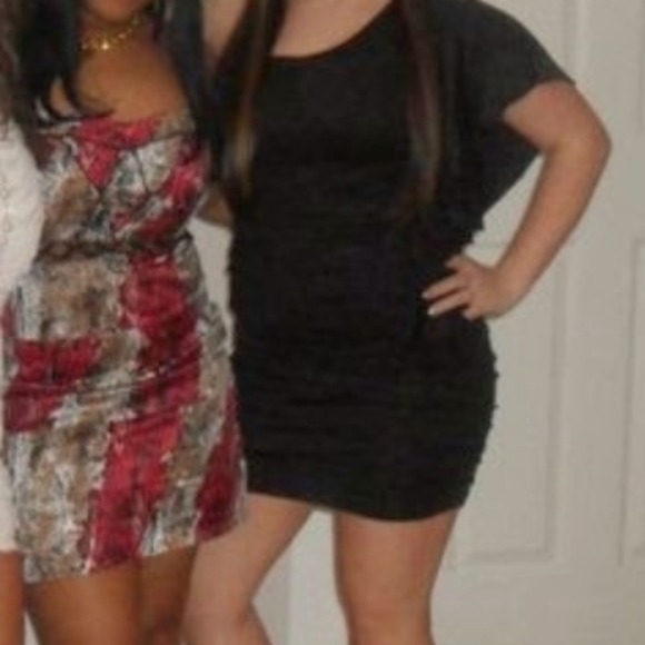 One Shoulder Flutter Sleeve Candies Snake Print Mini Dress - Picture 7 of 7